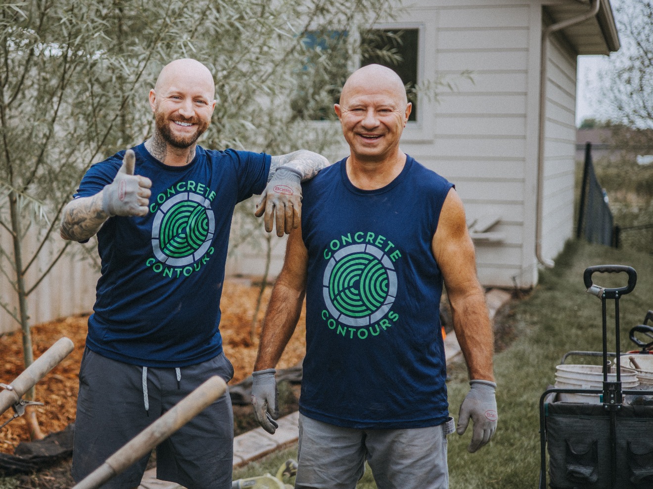 Denny and Michael Woolheater, the father and son team behind Concrete Contours